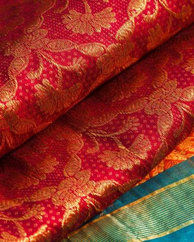 Indian saris Indian silk saries close up. Background