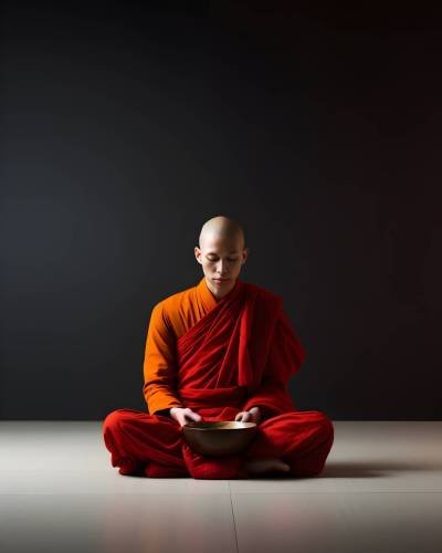 monk-sitting-floor-with-bowl-his-hands monk-sitting-floor-with-bowl-his-hands